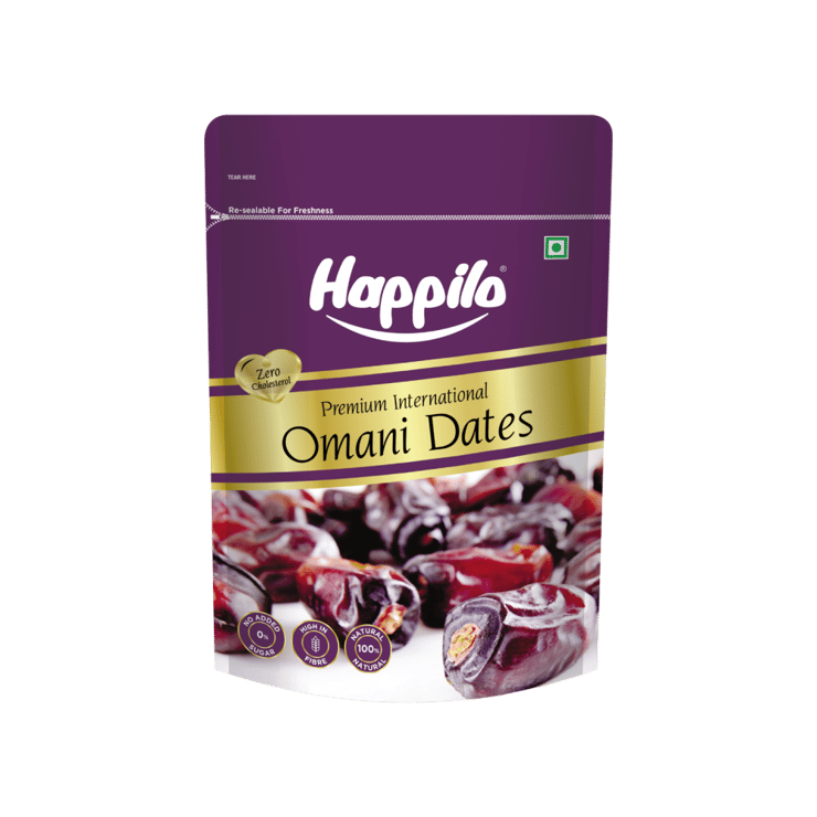 Happilo Premium Omani Dates (Laal Khajur) – 250 g