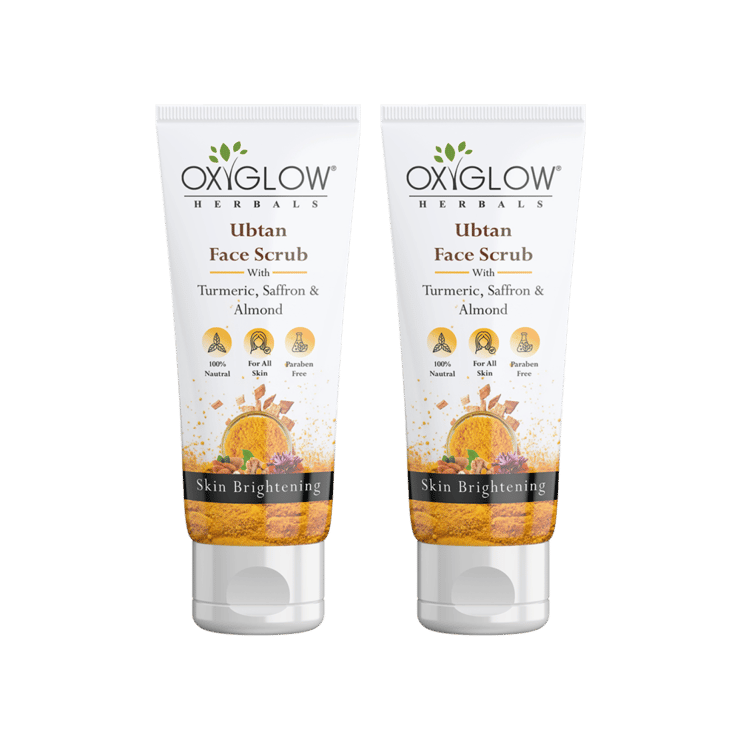 OxyGlow Herbals Ubtan Face Scrub – 2 x 100 g