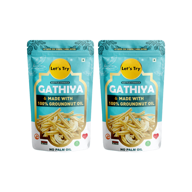 Let’s Try Gathiya – Pack of 2 – 2 x 180 g
