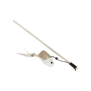BearHugs Cat Wand Teaser with Mouse - 1 piece