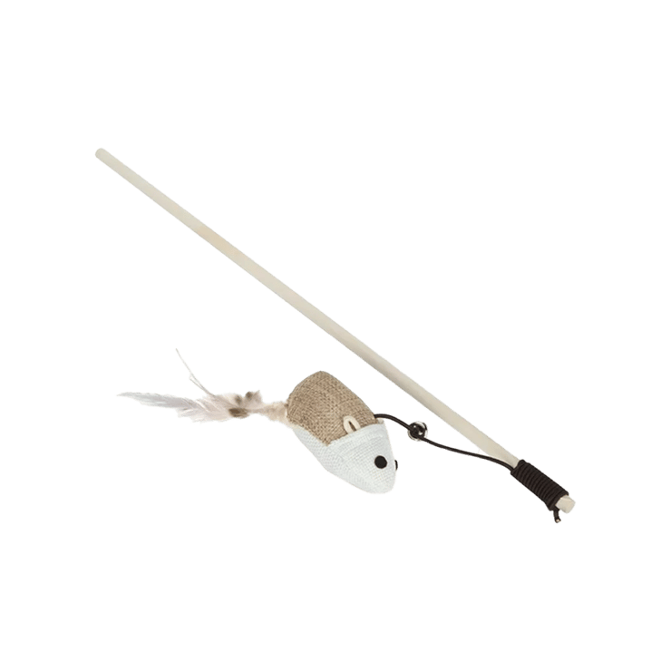 BearHugs Cat Wand Teaser with Mouse – 1 piece