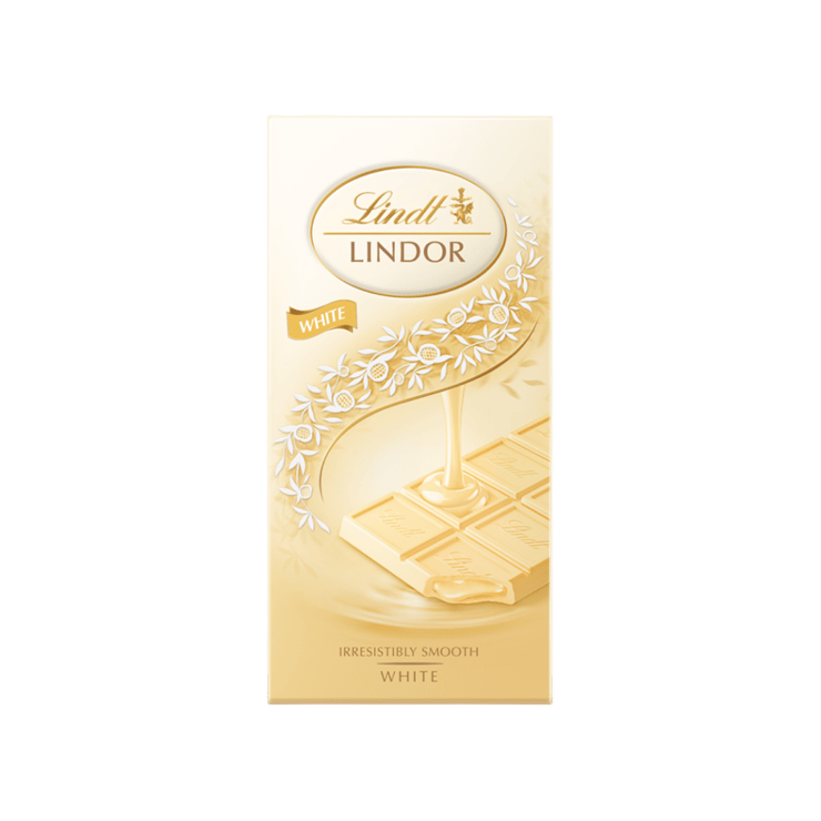 Lindt Lindor White Chocolate Bar – 100 g