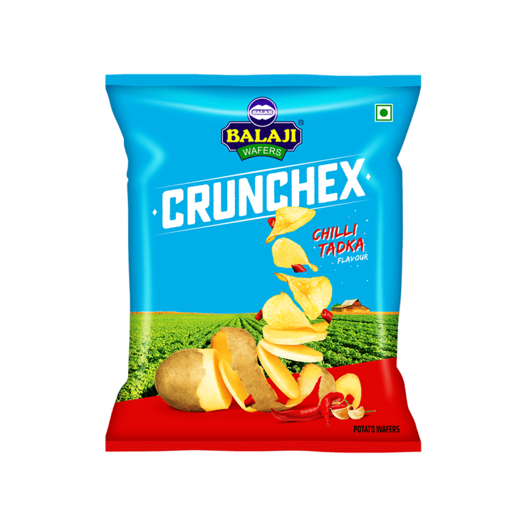 Balaji Crunchex Chilli Tadka Potato Wafers – 135 g