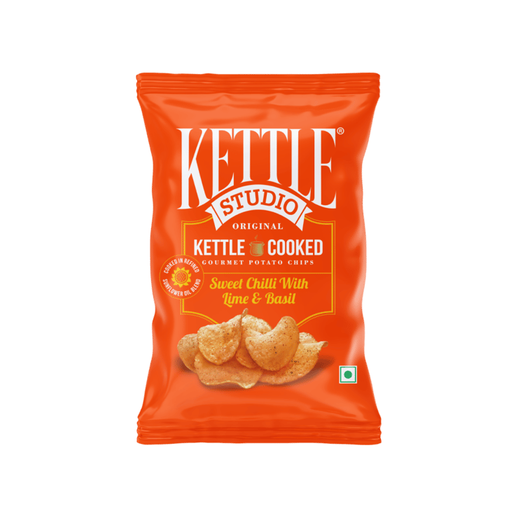 Kettle Studio Sweet Chilli With Lime & Basil Potato Chips – 113 g