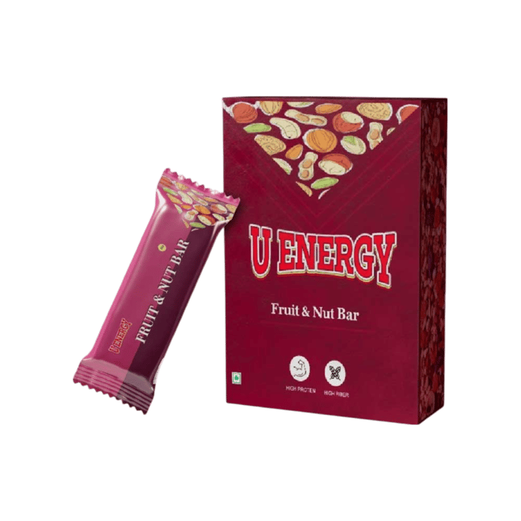 U ENERGY Fruit & Nut Energy Bar – 6 x 30 g