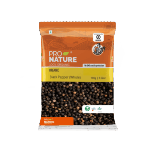 Pro Nature Organic Black Pepper (Whole) - 100 g