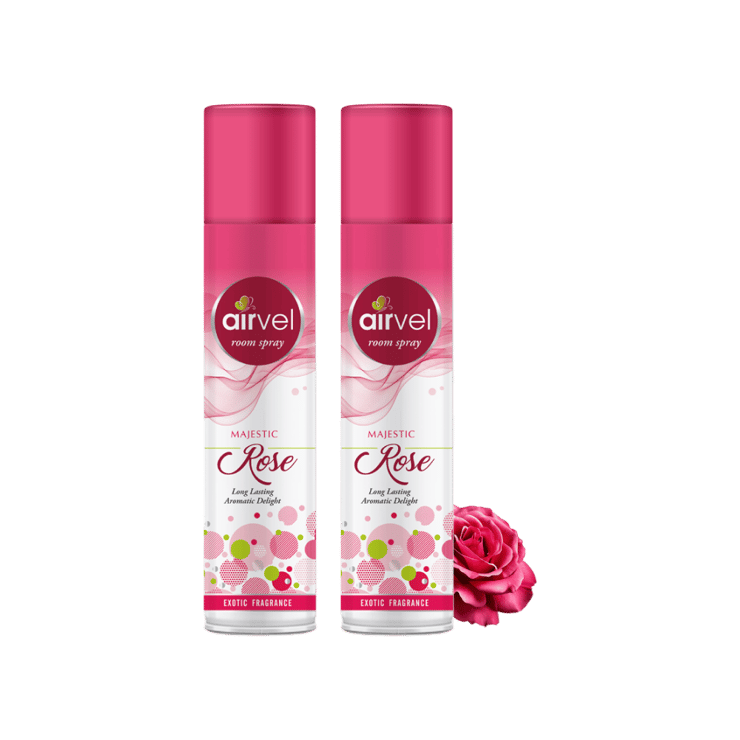Airvel Room Freshener Spray (Rose) – 2 x 217 ml