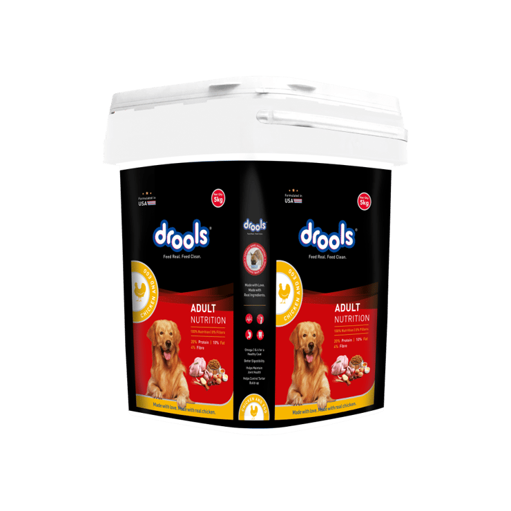 Drools Chicken & Egg Adult Dry Dog Food (Inside Container) – 5 kg