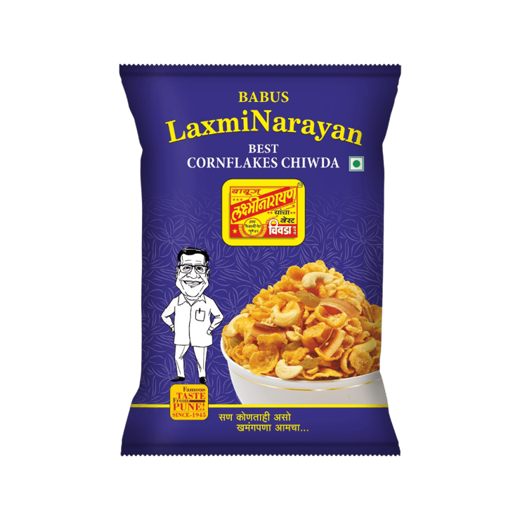 Babus LaxmiNarayan Best Chiwda Corn Flakes Chivda Namkeen – 250 g