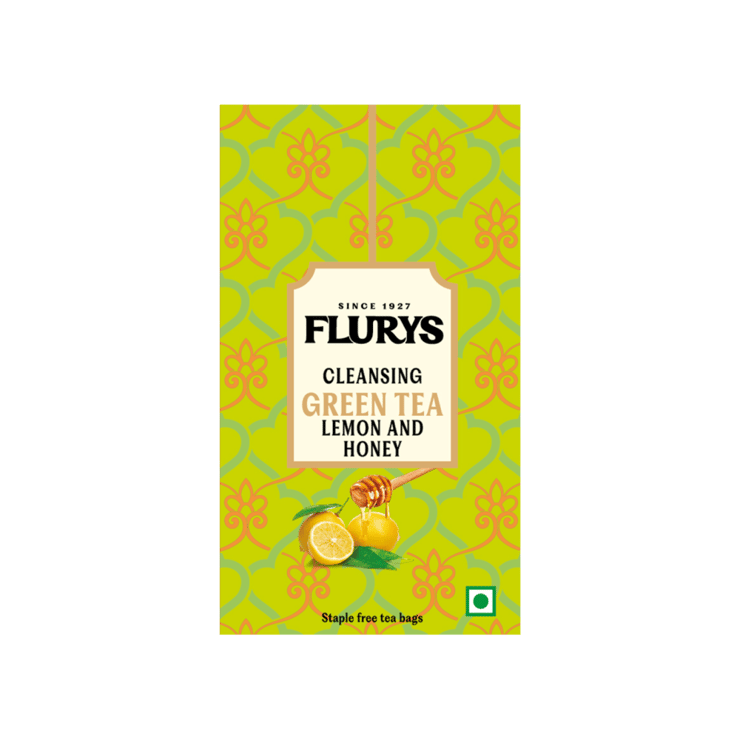 Flurys Lemon And Honey Green Tea Bags – 25 units