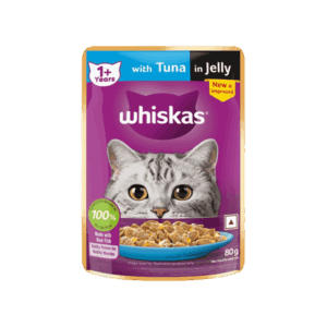 Whiskas Adult Wet Cat Food -Tuna in Jelly (1+ Years) - 80 g