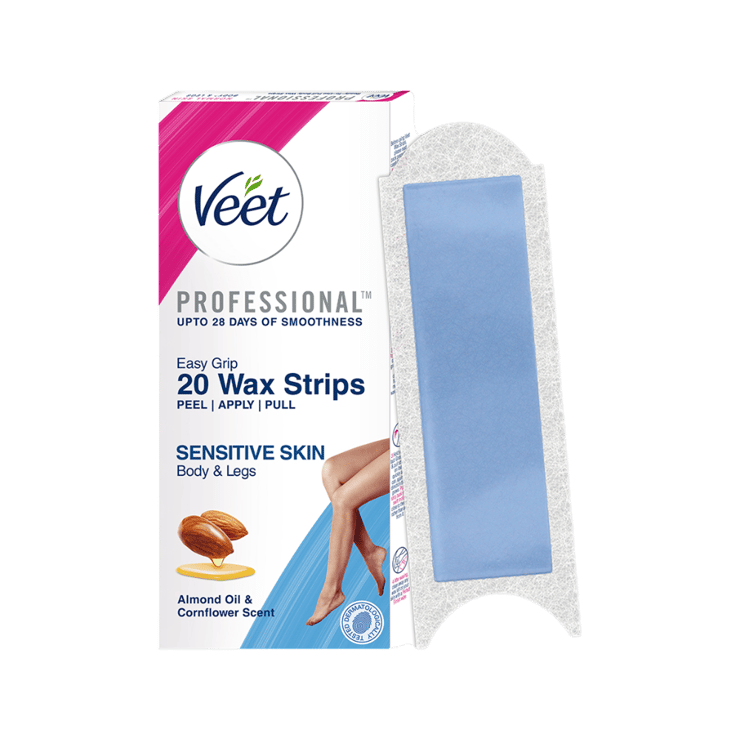 Veet Hair Removal Wax Strips (Sensitive Skin) – 1 pack (20 pieces)
