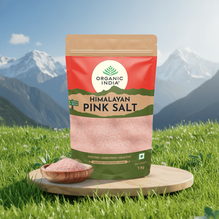 Organic India Himalayan Organic Pink Rock Salt (Sendha Namak) – 1 kg