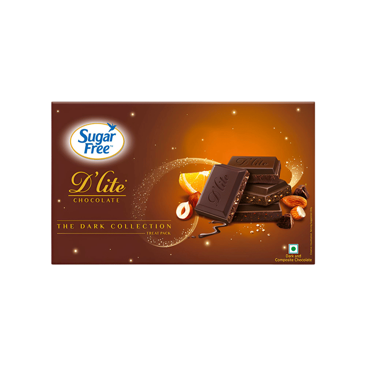 Sugar Free D’Lite The Dark Collection Assorted Chocolate Gift Pack – 120 g