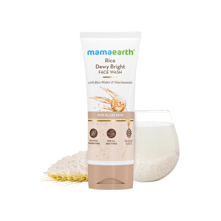 Mamaearth Rice Water & Niacinamide Face Wash – 100 ml