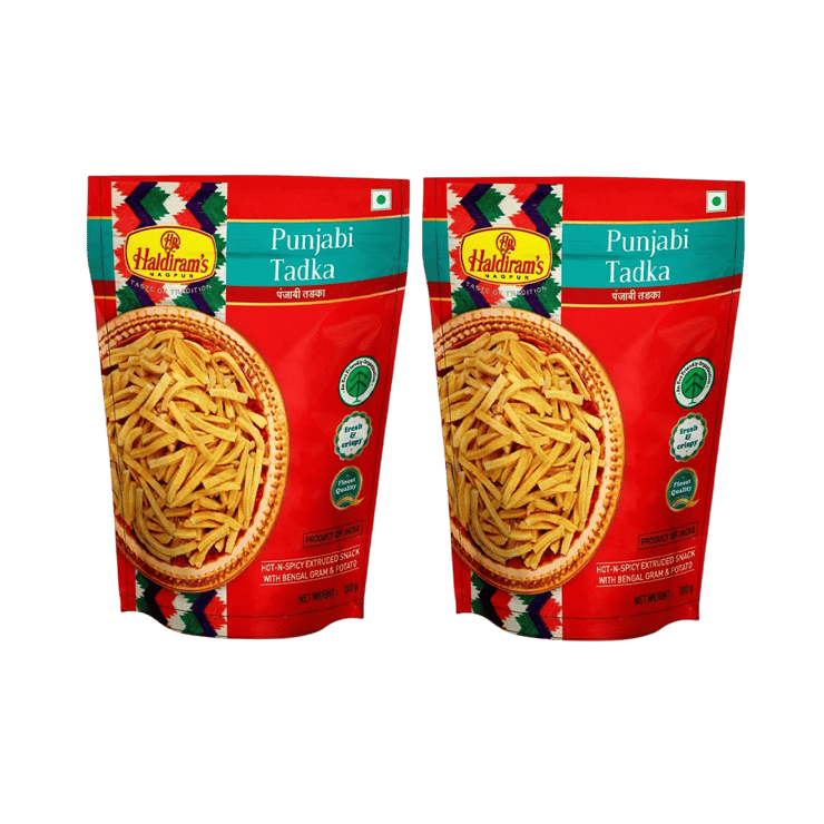 Haldiram’s Nagpur Punjabi Tadka Namkeen – Pack of 2 – 2 x 200 g