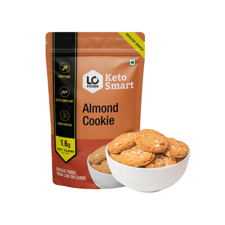 Lo! Foods Keto Almond Cookies (Sugar Free Biscuit, No Maida) – 100 g