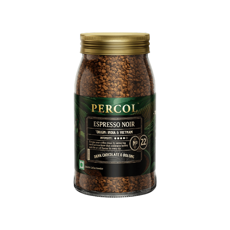 PERCOL Espresso Noir Instant Coffee – 100 g