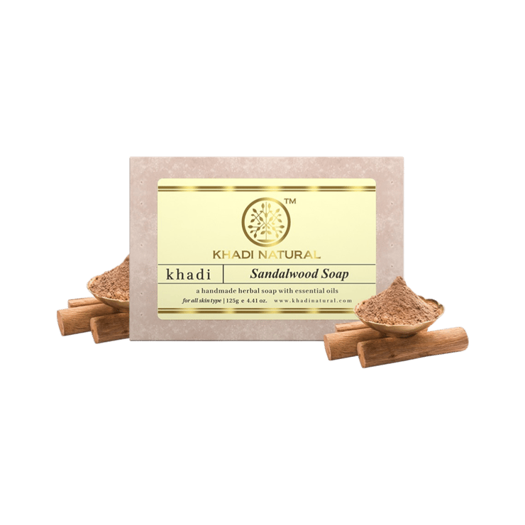 Khadi Natural Sandalwood Handmade Soap – 125 g