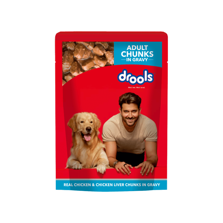 Drools Adult Dog Wet Food (Chicken Liver Chunks in Gravy) – 150 g