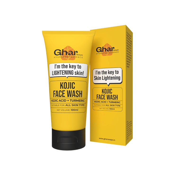 Ghar Soaps Kojic Acid + Turmeric Face Wash – 100 ml