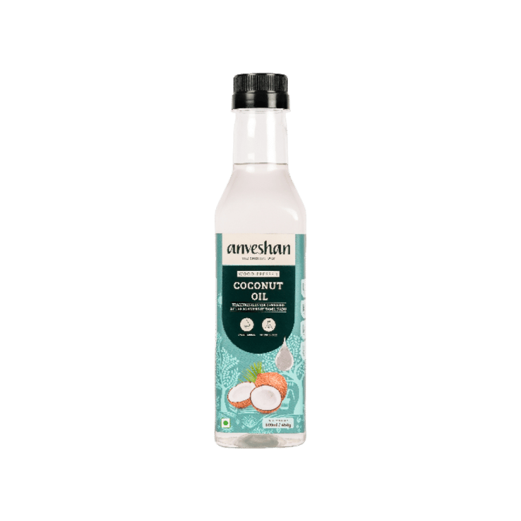 Anveshan Wood Cold Pressed Coconut Oil – 500 ml