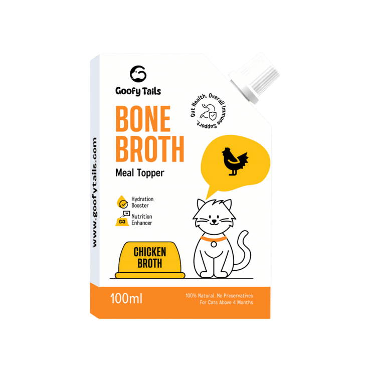 Goofy Tails Bone Chicken Broth for Cats – 100 ml