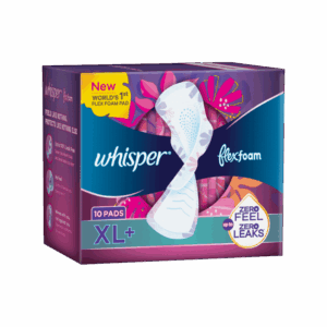 Whisper Flexfoam Sanitary Pads - 1 pack (10 pieces)