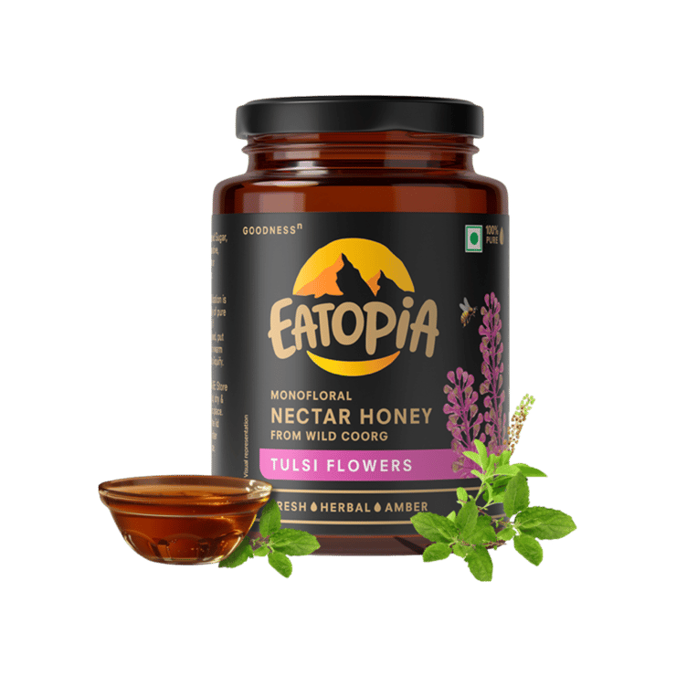 Eatopia Monofloral Nectar Honey (Tulsi Flowers) – 500 g