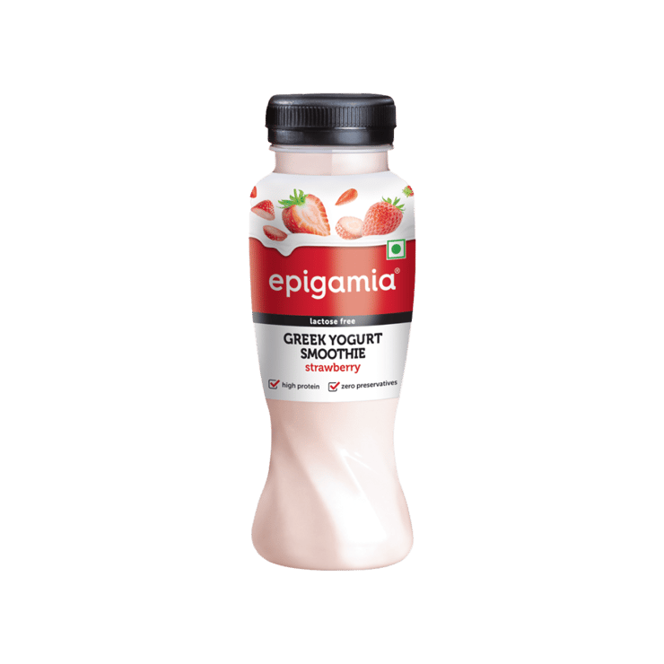 epigamia Strawberry Smoothie Greek Yogurt Drink – 180 ml