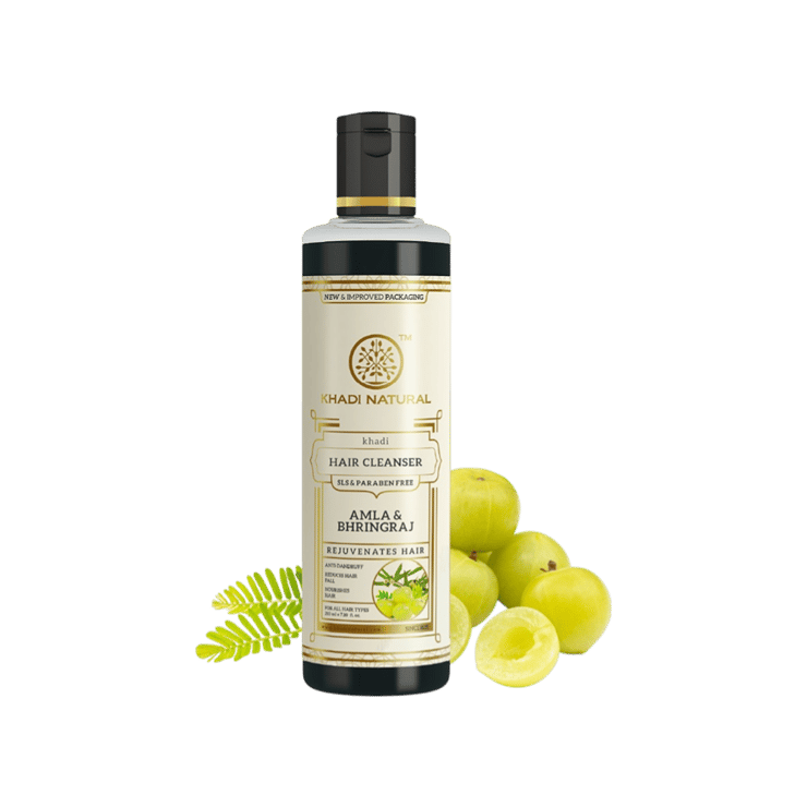 Khadi Natural Amla & Bhringraj Hair Cleanser / Shampoo (Shampoo) – 210 ml