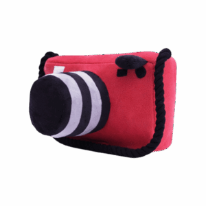 Mutt of Course Camera Dog Toy (Red, Black) - 1 unit