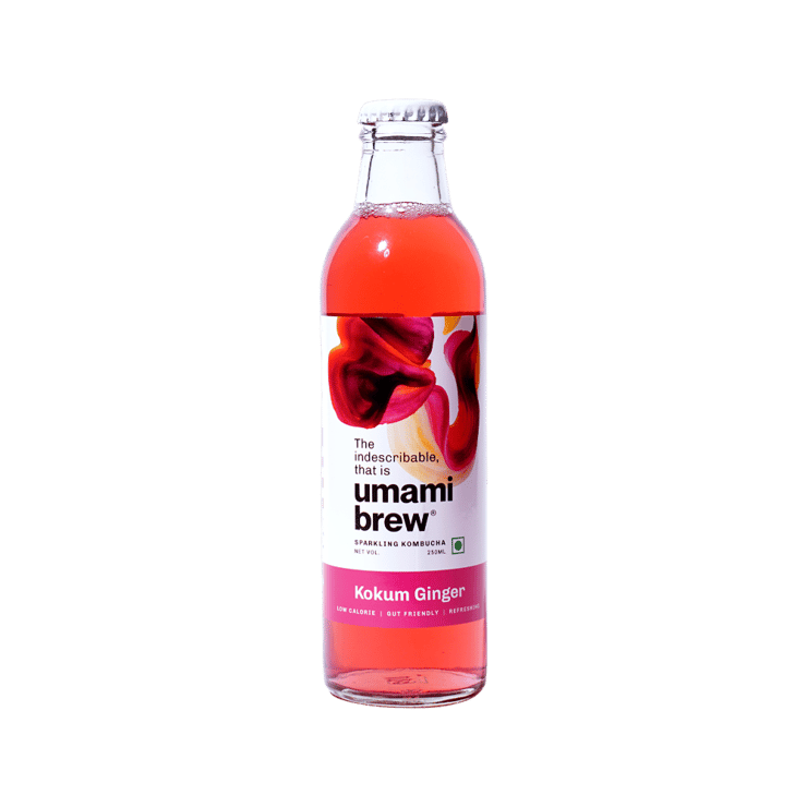 Umami Brew Sparkling Kombucha (Kokum Ginger) – 250 ml
