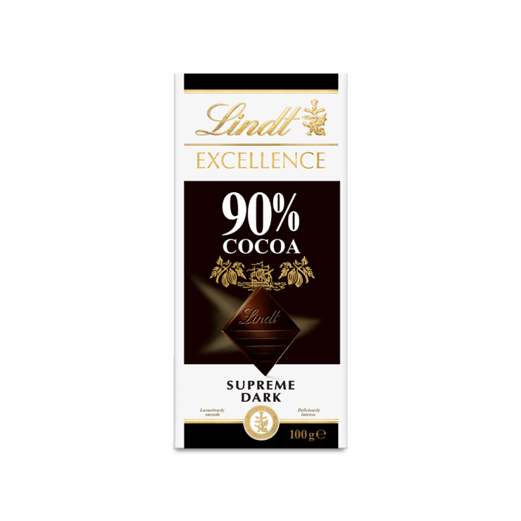 Lindt Excellence 90% Cocoa Supreme Dark Chocolate Bar – 100 g