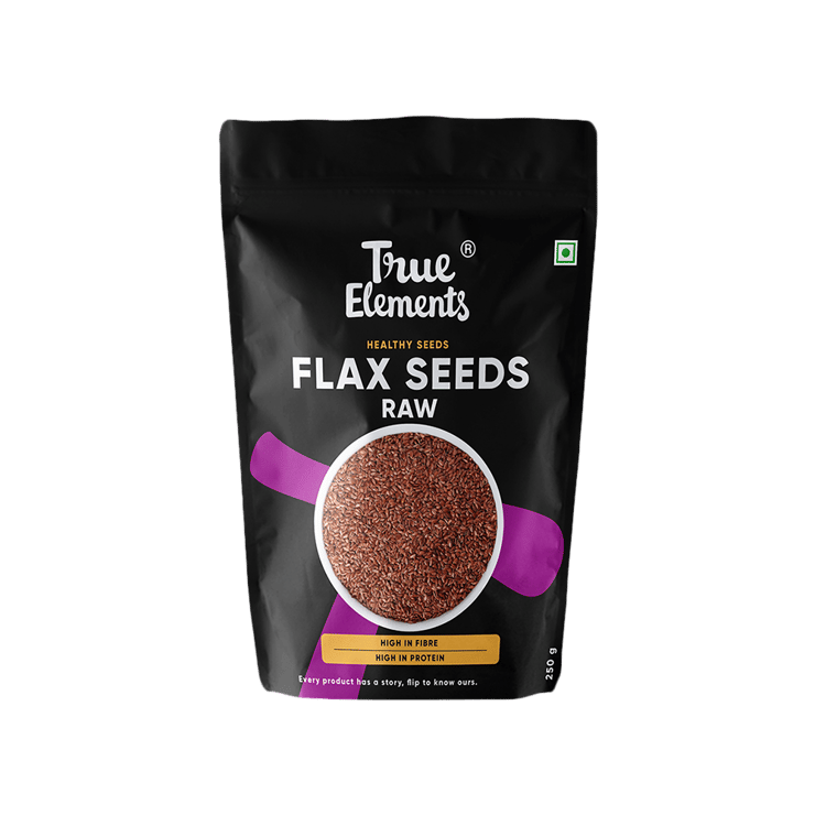 True Elements Flax Seeds – Fibre and Protein Rich – 250 g