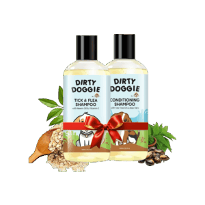 Nootie Dirty Doggie Tick & Flea Dog Shampoo (White) - 2 x 300 ml