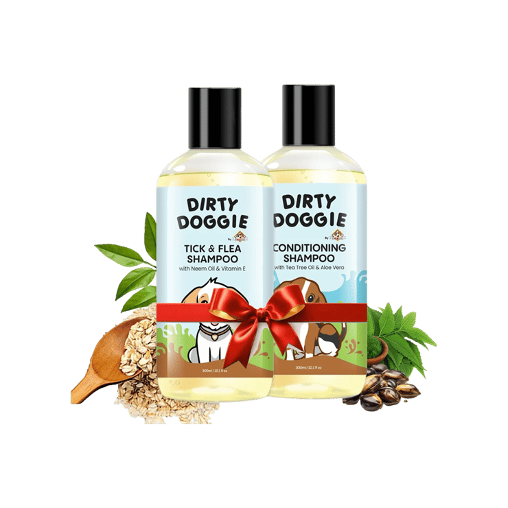 Nootie Dirty Doggie Tick & Flea Dog Shampoo (White) – 2 x 300 ml