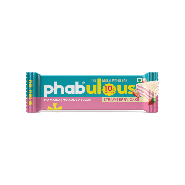 Phab 10g Protein Strawberry Cake Millet Protein Wafer Bar – 40 g