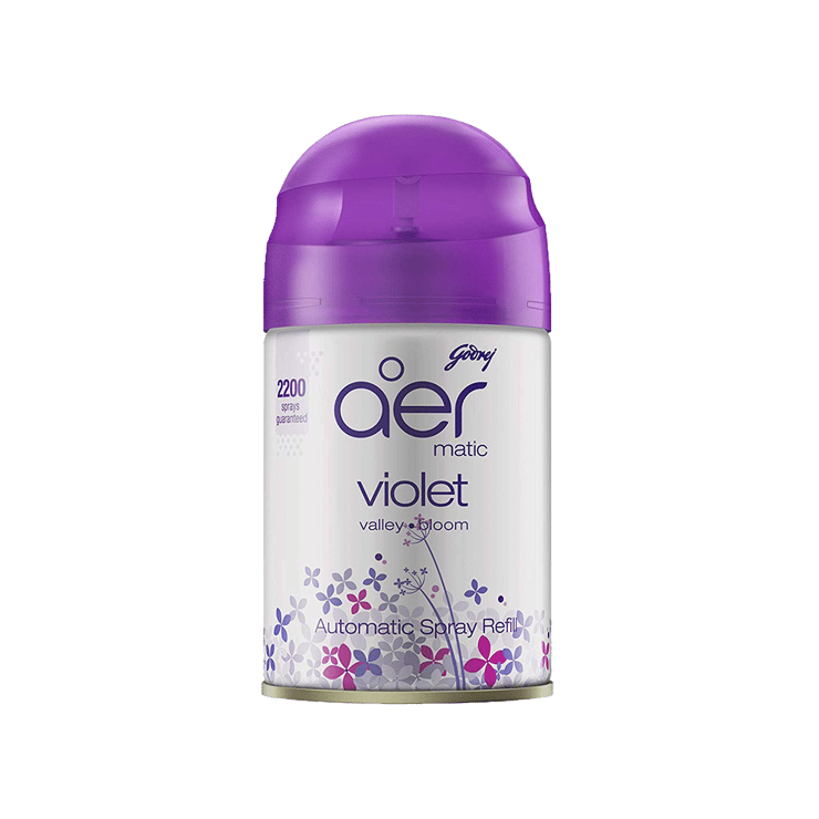 Godrej Aer Matic Air Freshener – Violet Valley Bloom (Violet) – 225 ml