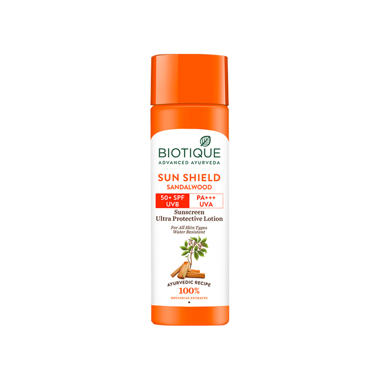 Biotique Sun Shield Sandalwood Sunscreen (SPF 50+) – 120 ml