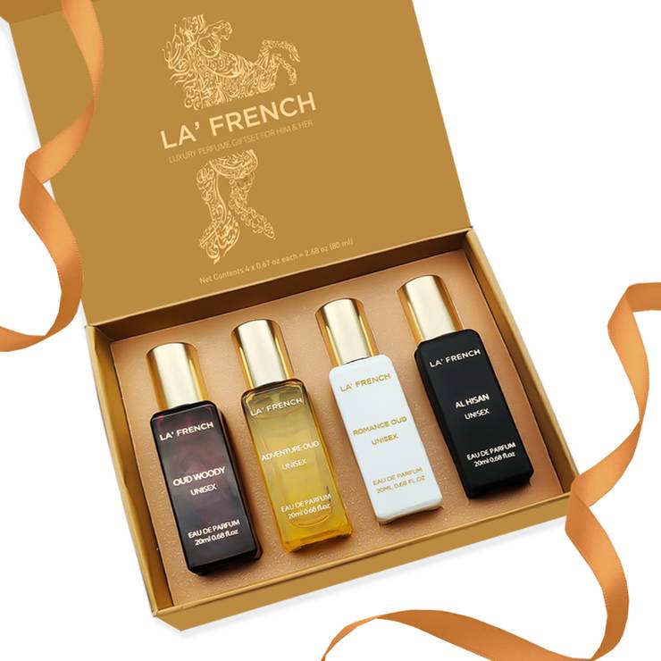 La French Oud Unisex Perfume Gift Set – 4 x 20 ml