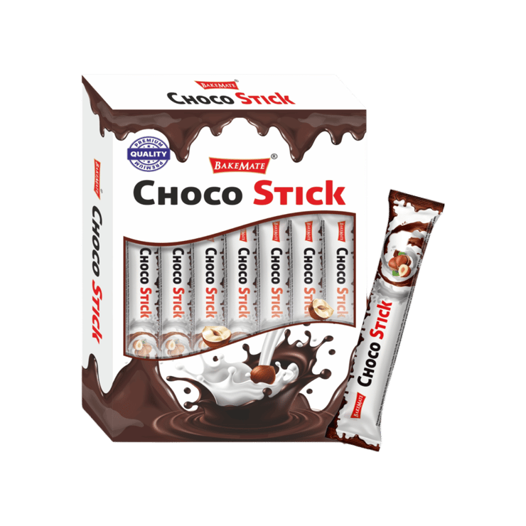 BAKEMATE Choco Hazelnut Chocolate Sticks – 300 g