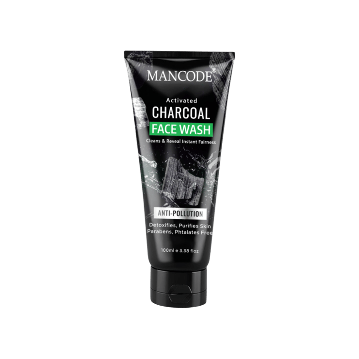 Mancode Activated Charcoal Face Wash – 100 ml
