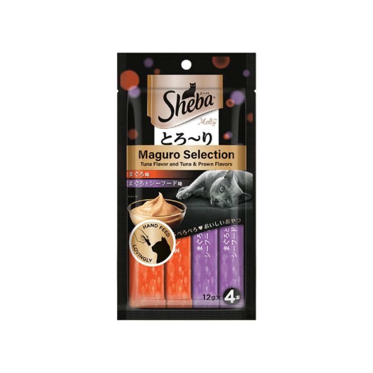Sheba Melty Creamy Cat Treat (Maguro Selection Tuna & Seafood Flavors) – 48 g
