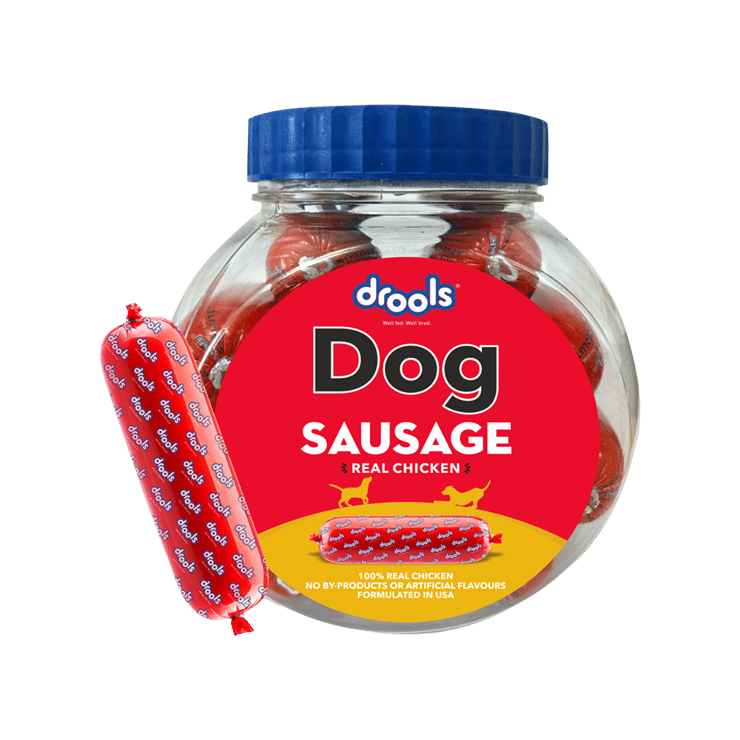 Drools Real Chicken Sausage Dog Treat – 1 pack (10 pieces)