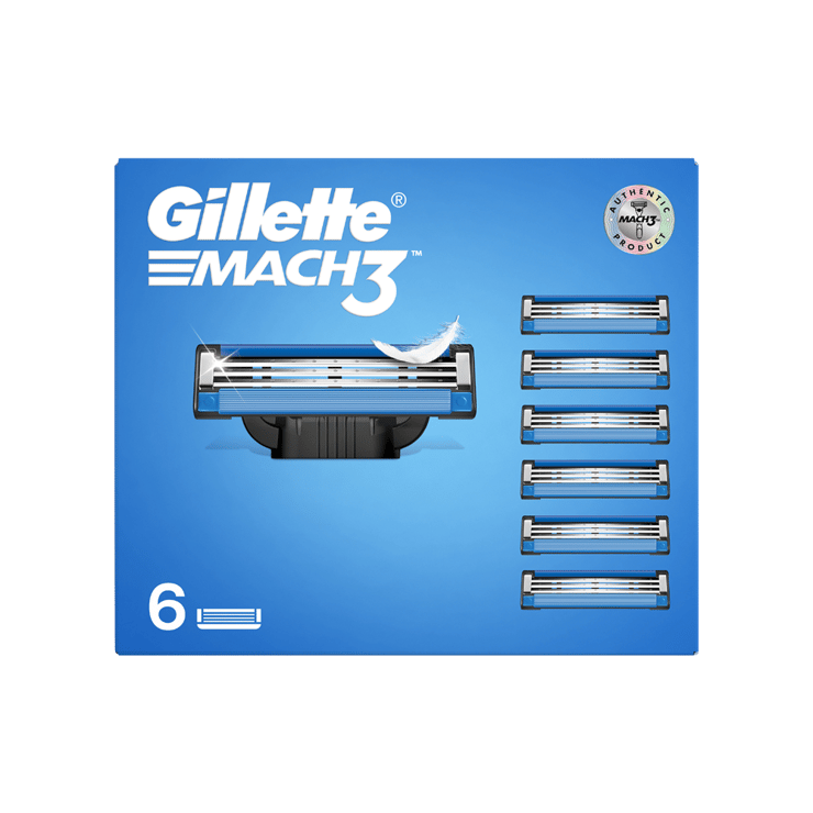 Gillette Mach 3 Men’s Razor Cartridge – 6 units – 6 pieces