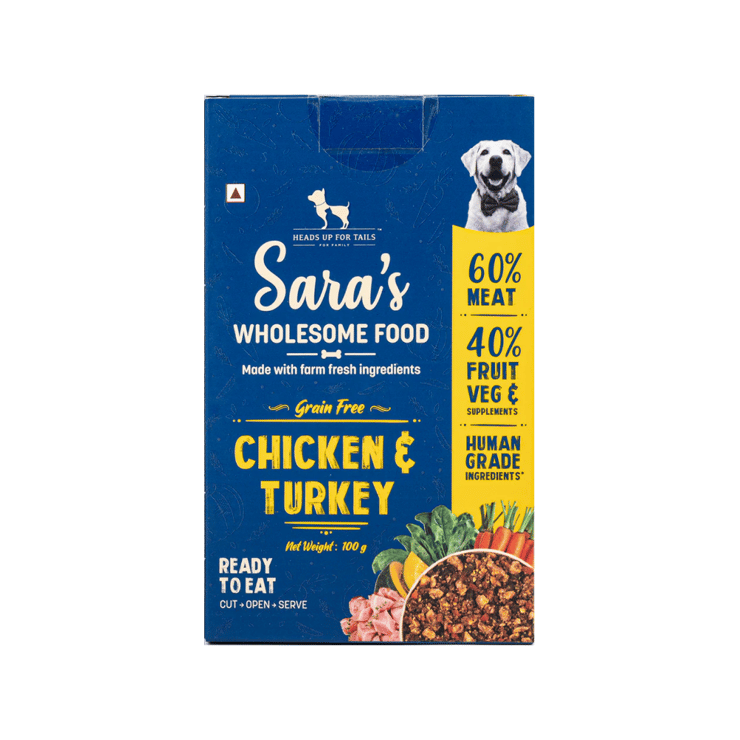 HUFT Sara’s Wholesome Grain-Free Chicken & Turkey Dog Wet Food – 100 g