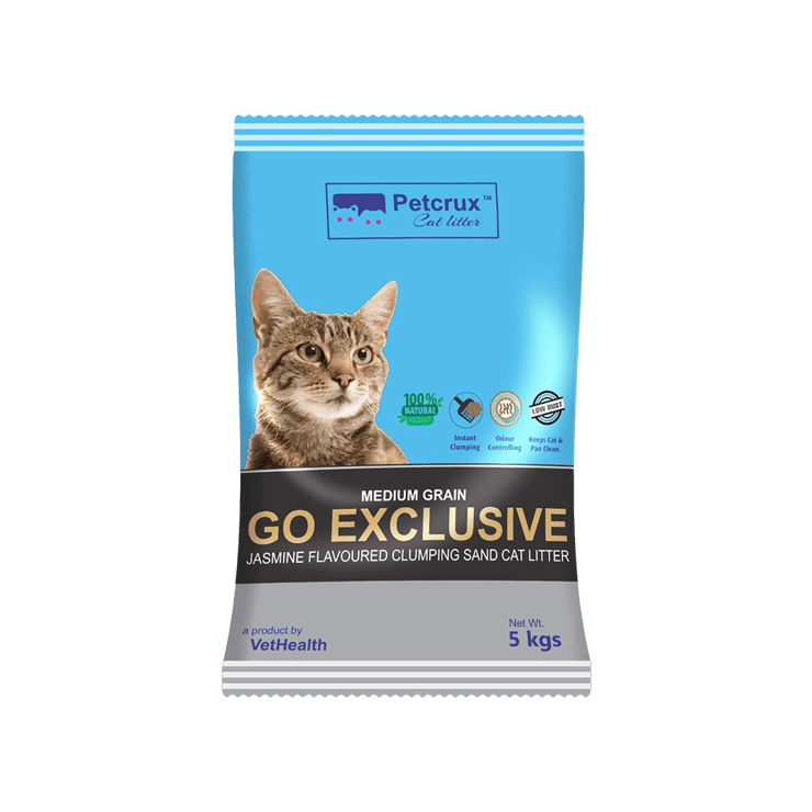 Petcrux Go Exclusive Cat Litter (Medium Grain) – 5 kg