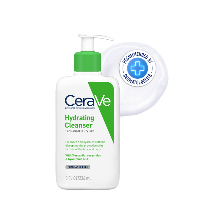 CeraVe Hydrating Non Foaming Face Cleanser for Normal to Dry Skin (236 ml) – 236 ml