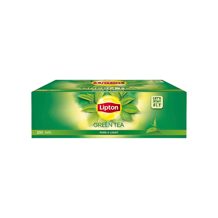 Lipton Clear & Light Green Tea Bags – 100 units